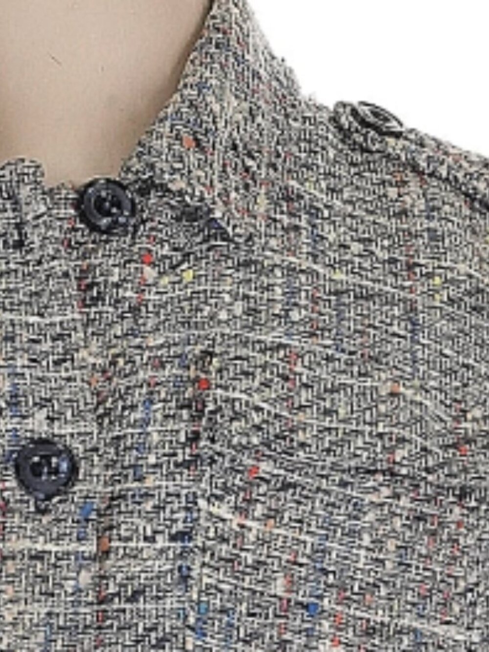 Chico's Women's Tweed Multi-Colored Peplum Blazer - Size 3 (XL) - Like New - Picture 2 of 9